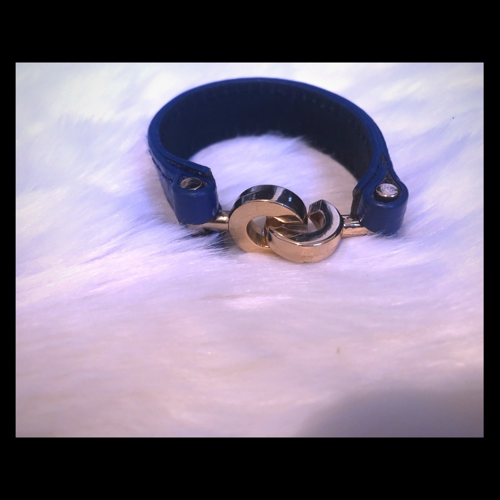 Faux leather bracelet
